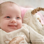 Babylachen, Babymädchen, Fotoshooting